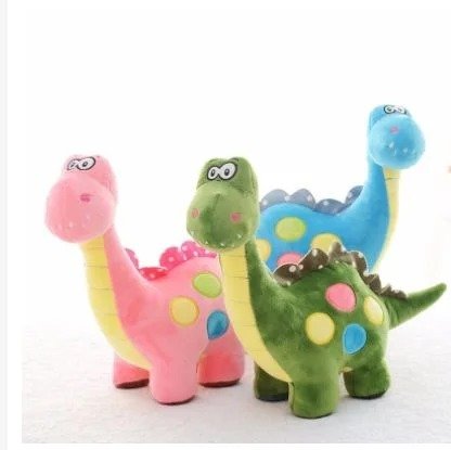 Brinquedo Mordedor Dinossauro Cão Pet Pelúcia Apito Top - Imagem 3